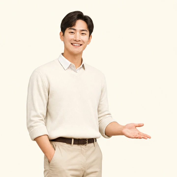 스타리아 중고차 장기렌트카 상담 신청을 안내하는 담당자